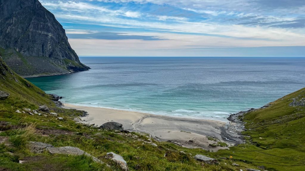 Wanderung zum Kvalvika Beach
