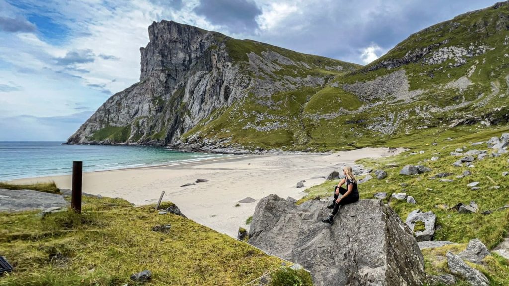 Wanderung zum Kvalvika Beach