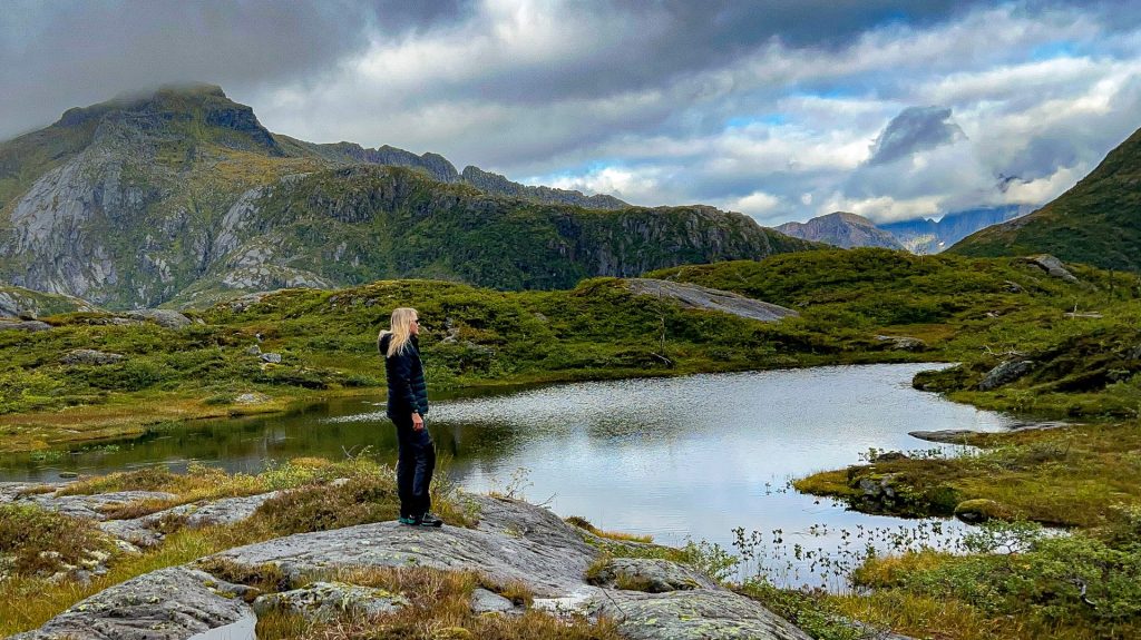 Wanderung zur DNT Hütte Nøkksetra